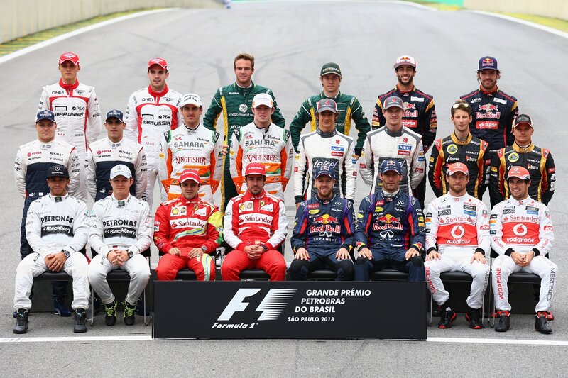 F1 Drivers on Track