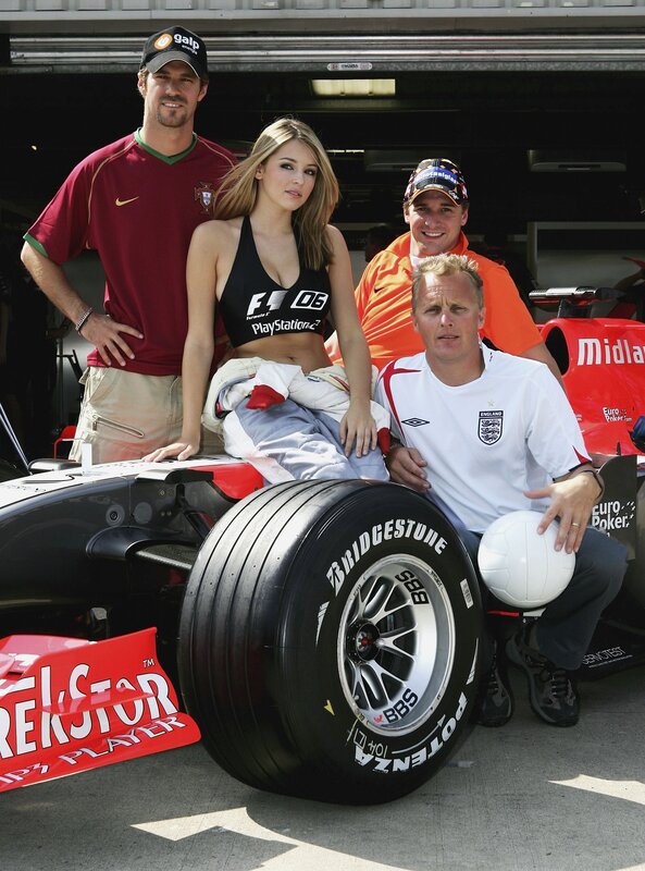 F1 drivers with model