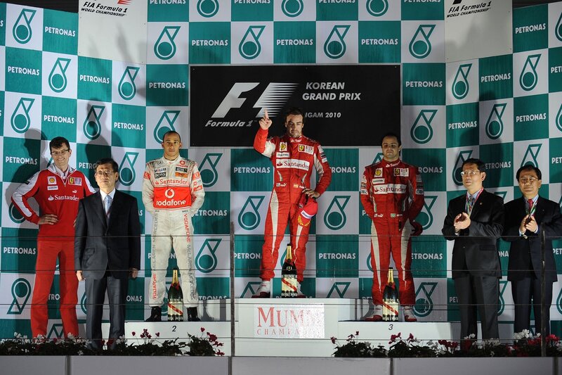 F1 podium at Korean Grand Prix