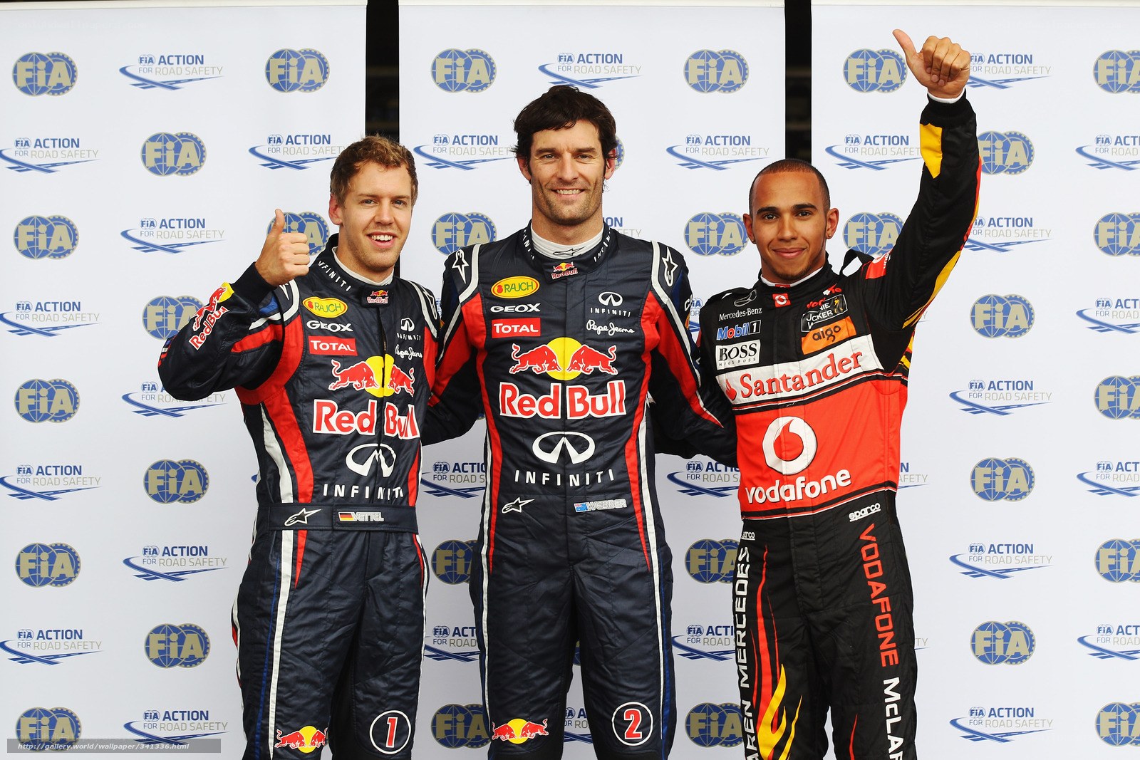 F1 podium celebration