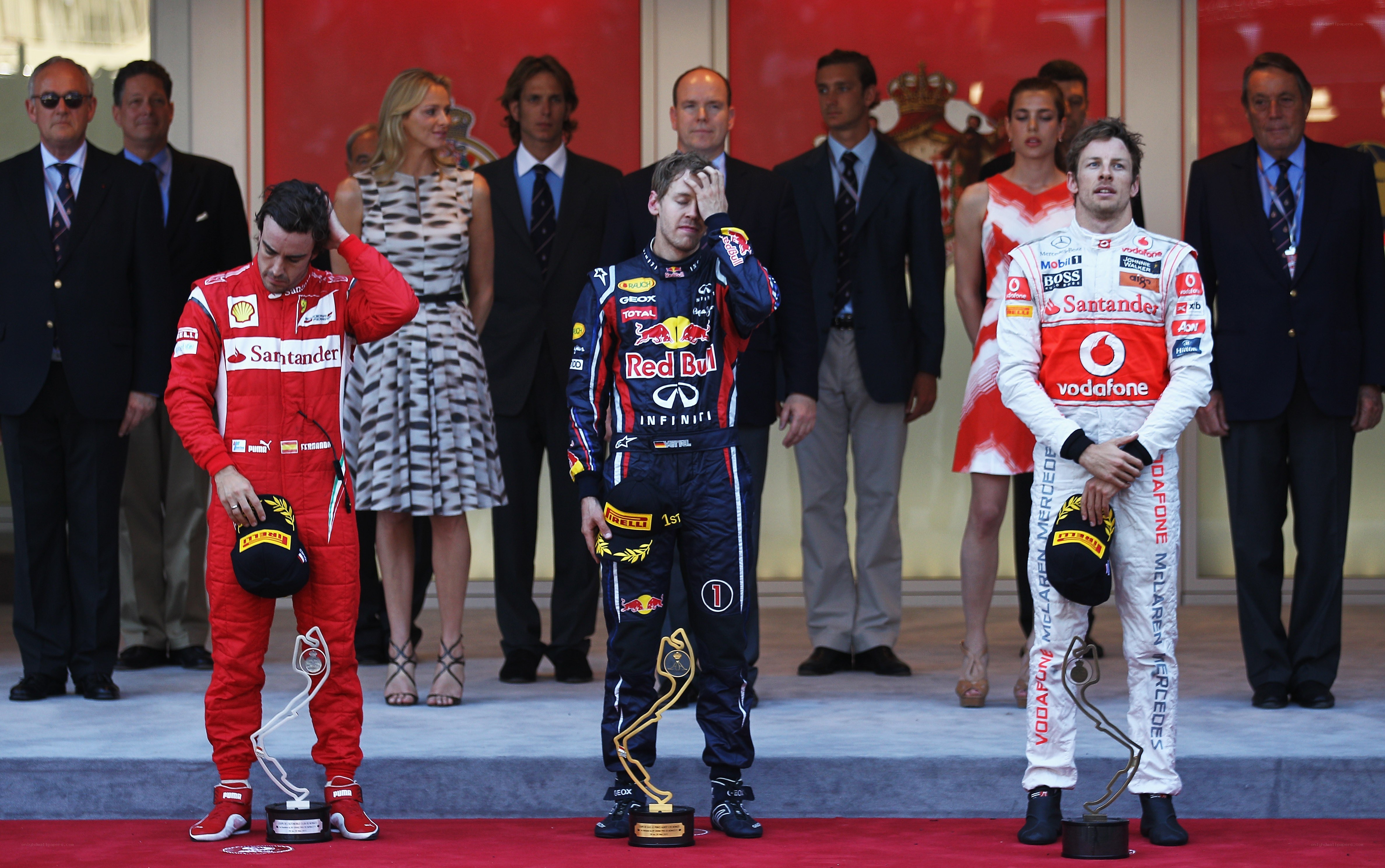 F1 podium ceremony