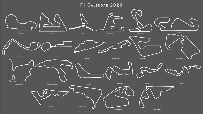 F1 Race Tracks