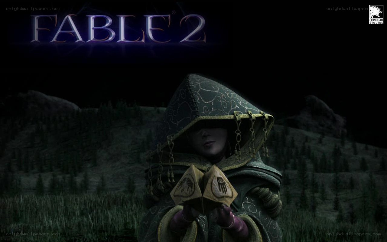 Fable 2 character in dark cloak