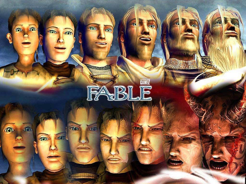 Fable game character collage