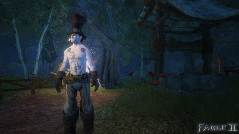 Fable II character in forest