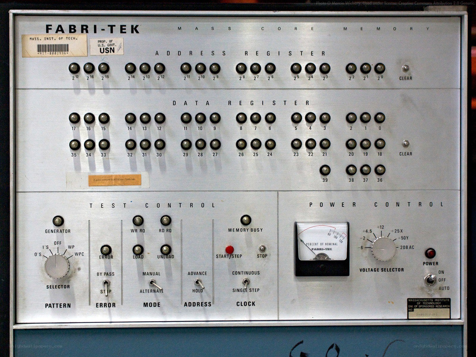 Fabri-Tek computer control panel