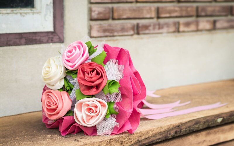 Fabric Flower Bouquet