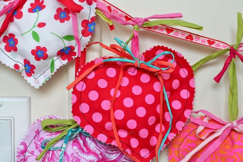 Fabric Heart Decorations