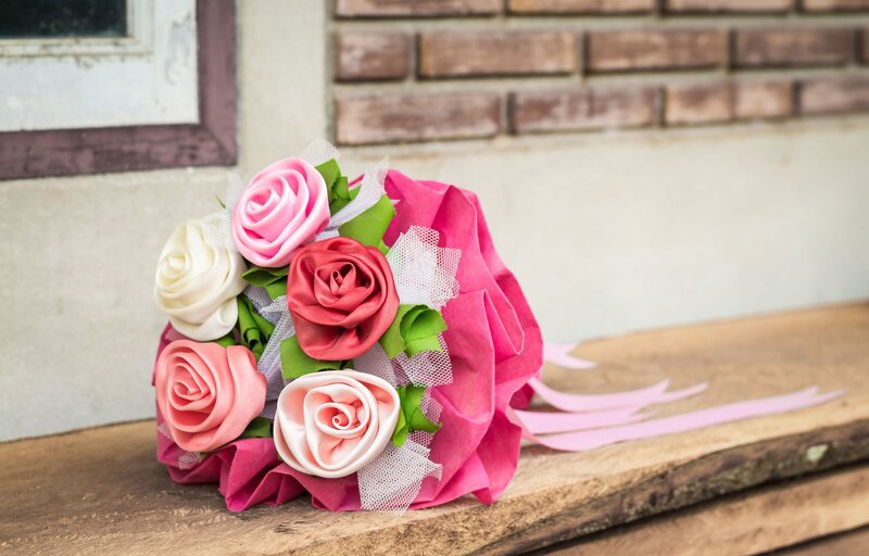 Fabric Rose Bouquet