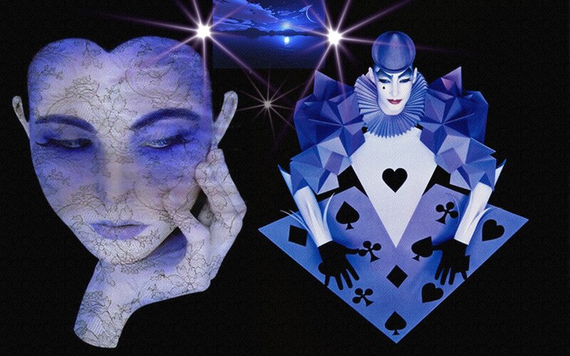 Face and Card Figure