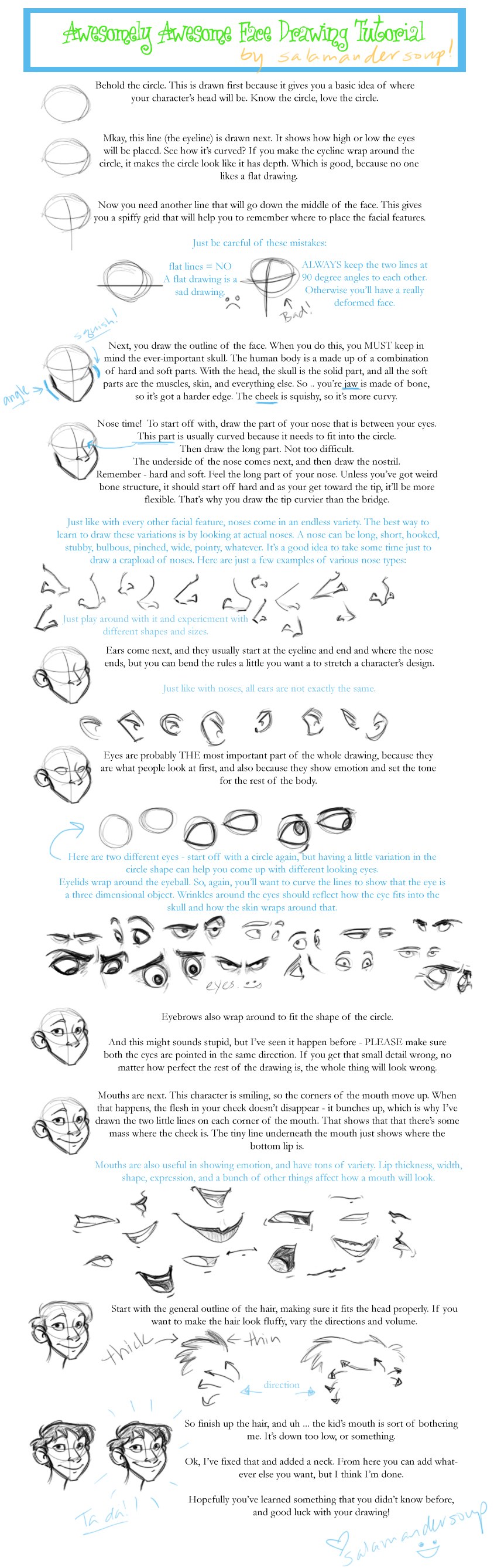 face drawing tutorial