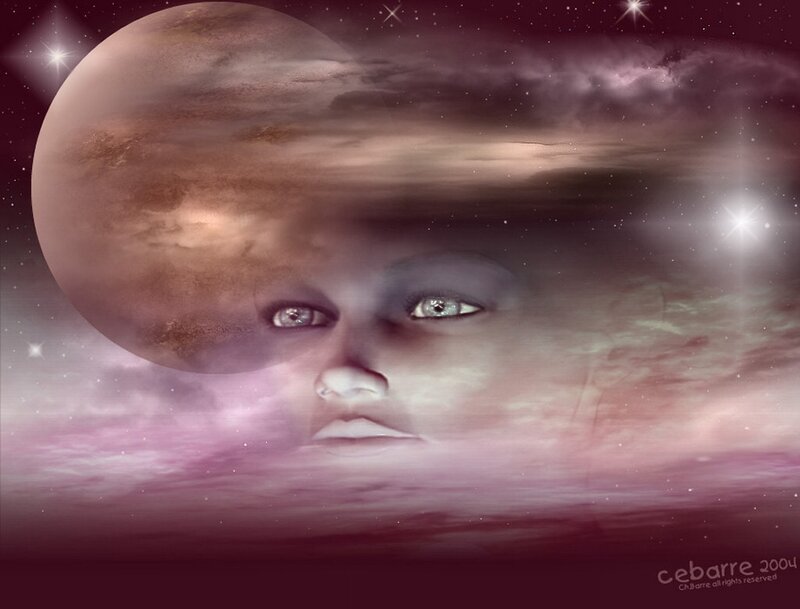 Face in Cosmic Clouds