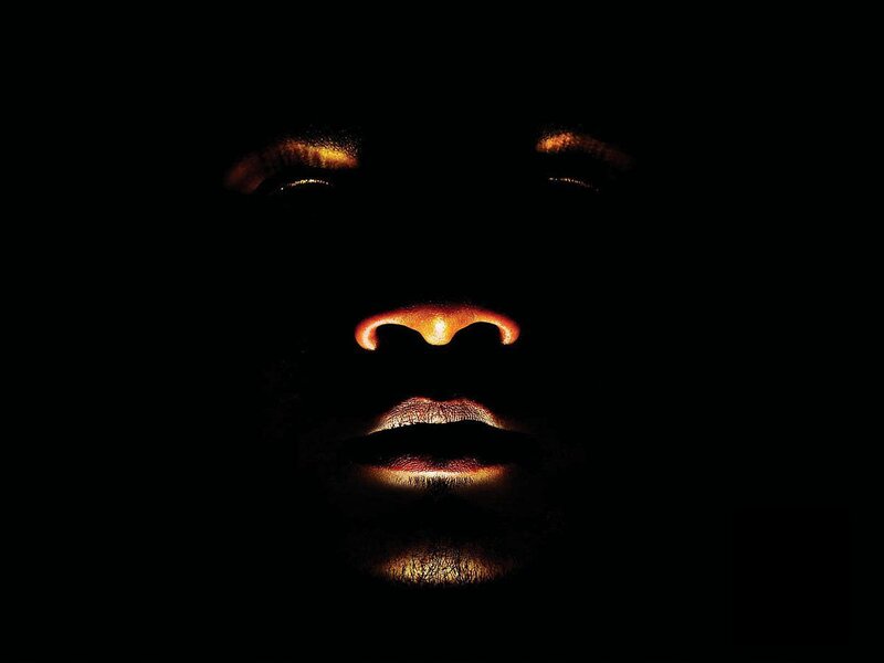 Face in Darkness — Black