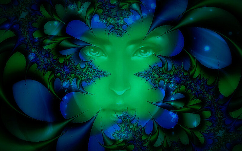 Face in Fractal Pattern
