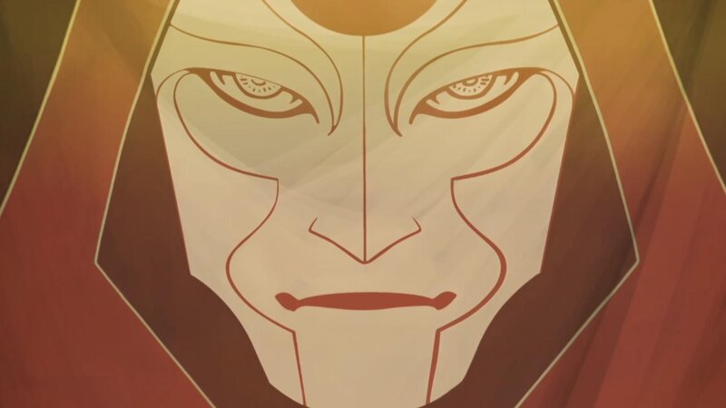 Face in Red Hood