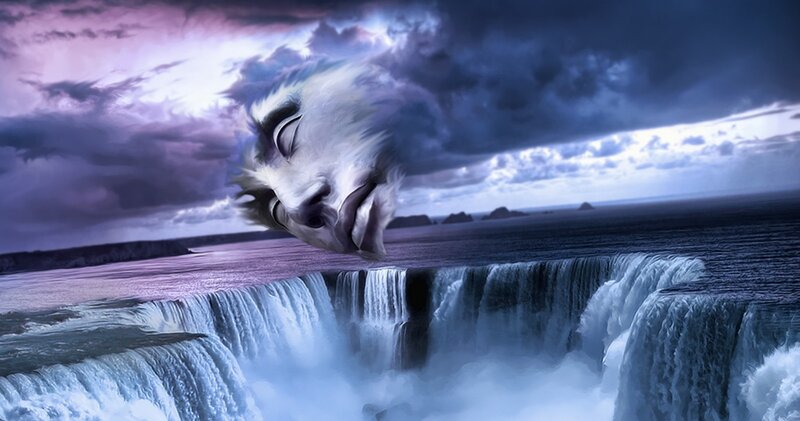 Face in Storm Clouds