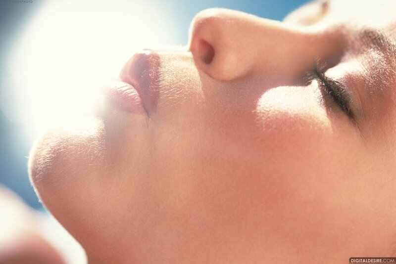 face in sunlight