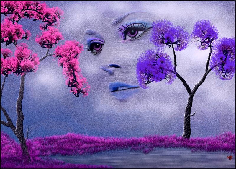 Face in the Sky — Purple, Dreamy