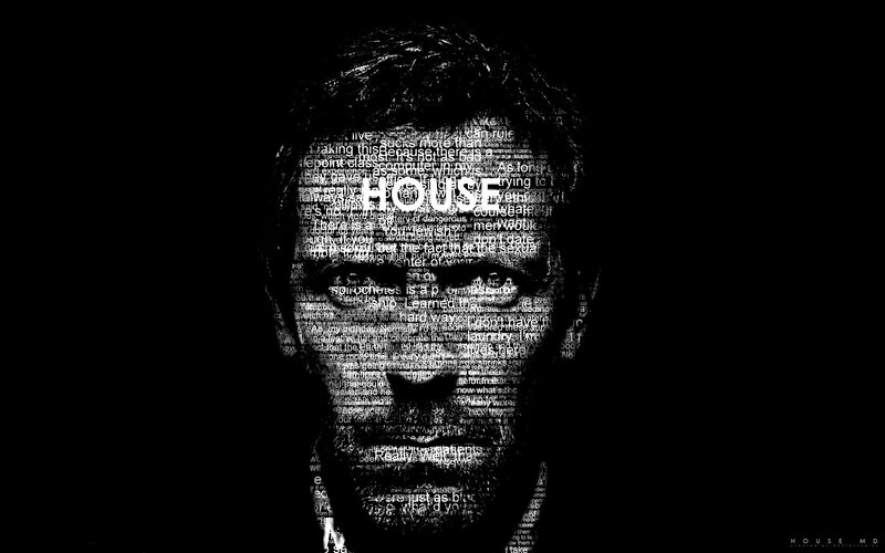 Face Made of Text — Black