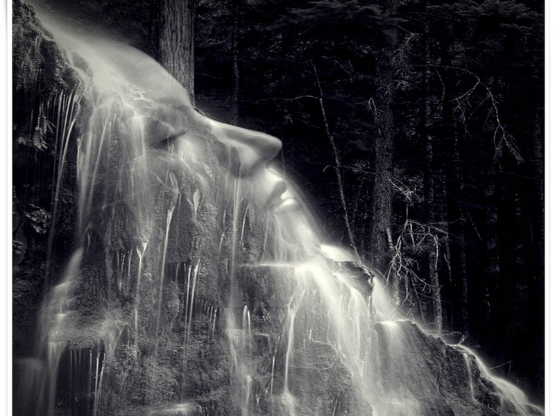 Face-shaped Waterfall