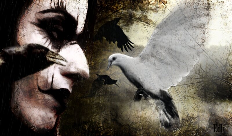 Face with Birds