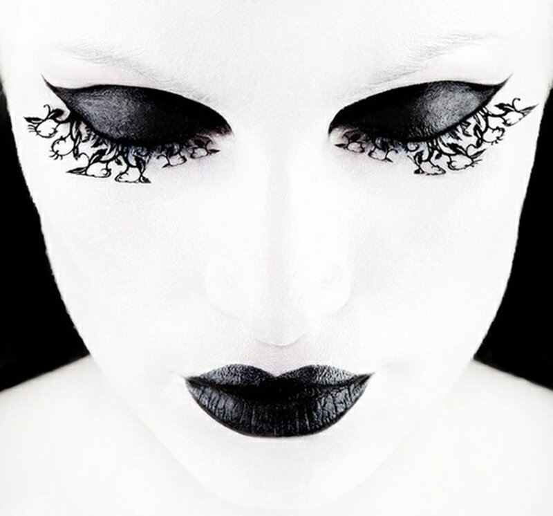 Face with Black Makeup