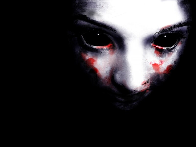 Face with Blood Marks