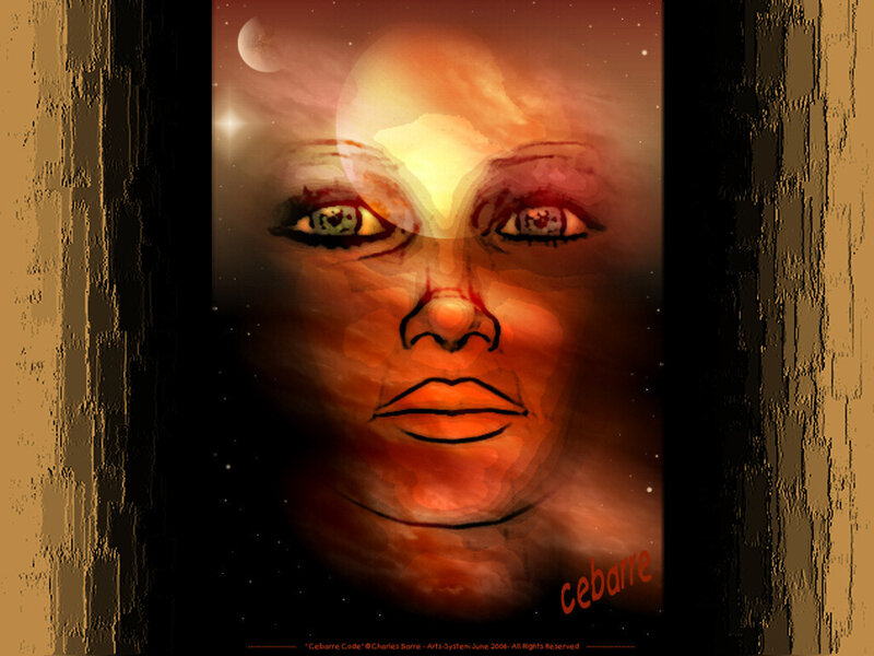 Face with Celestial Background