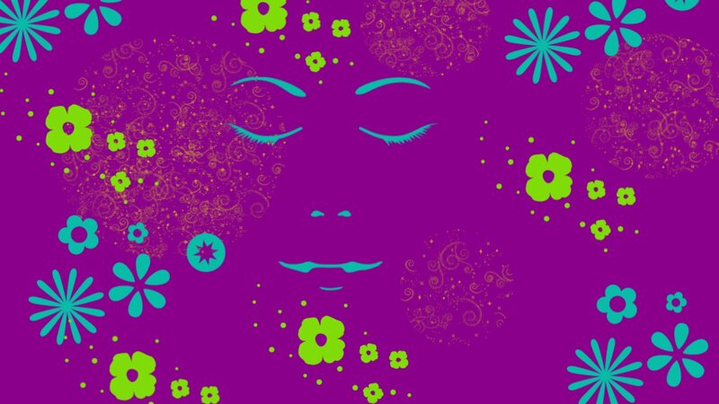 Face with Closed Eyes — Purple