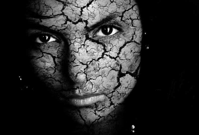 Face with Cracked Skin