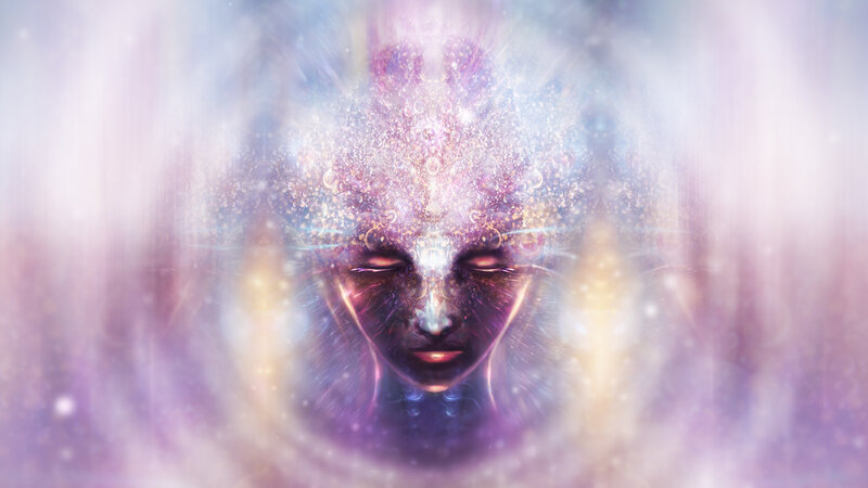 Face with Glowing Particles