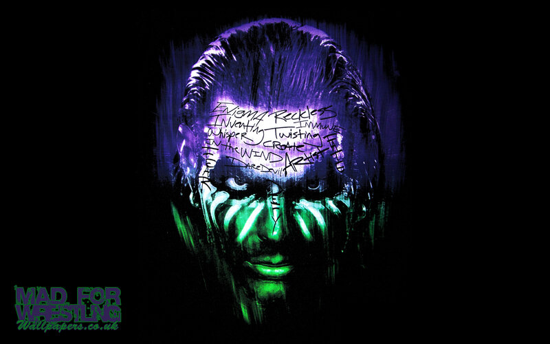 Face with Green and Purple Makeup