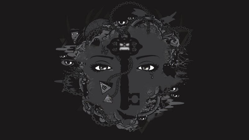 Face with Key and Chains