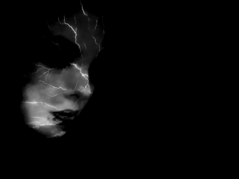 Face with Lightning