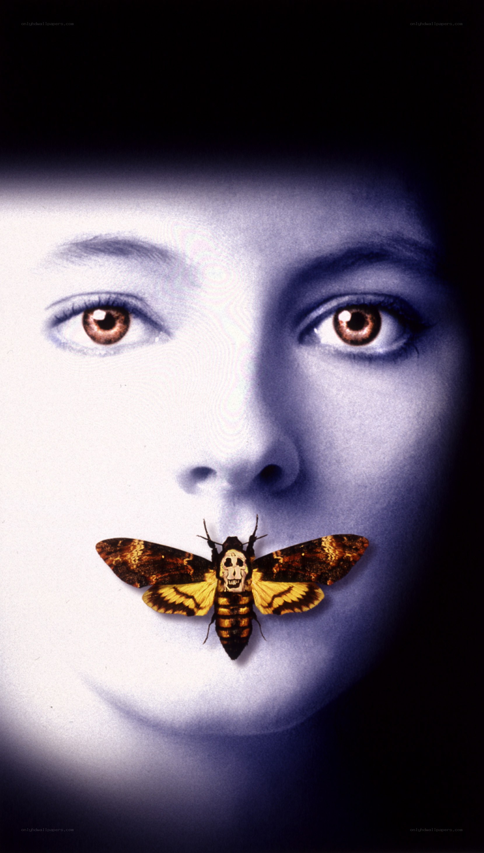 face with moth on mouth