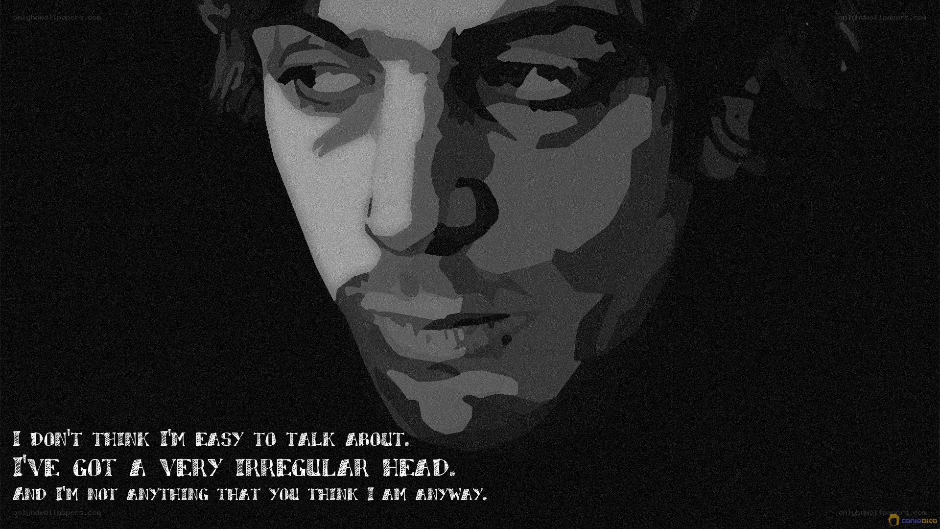 face with quote text