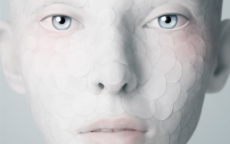 Face with Scale Pattern