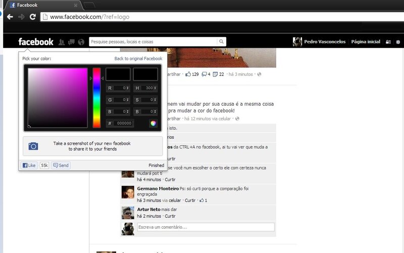 Facebook color picker tool