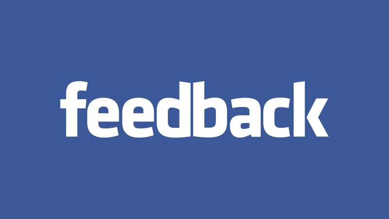 Facebook feedback text