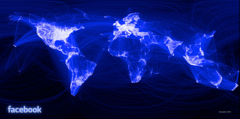 Facebook global network map