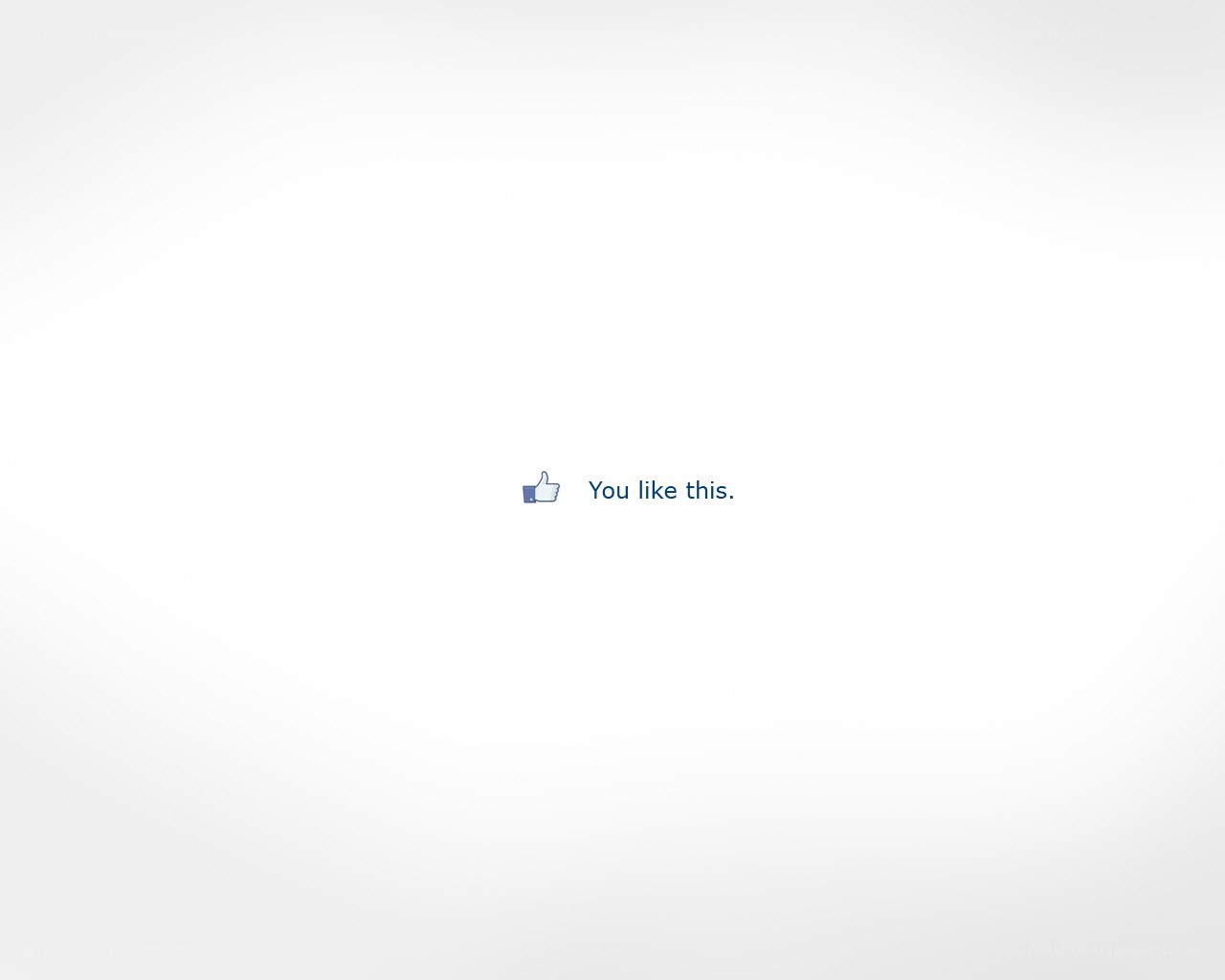 Facebook like confirmation