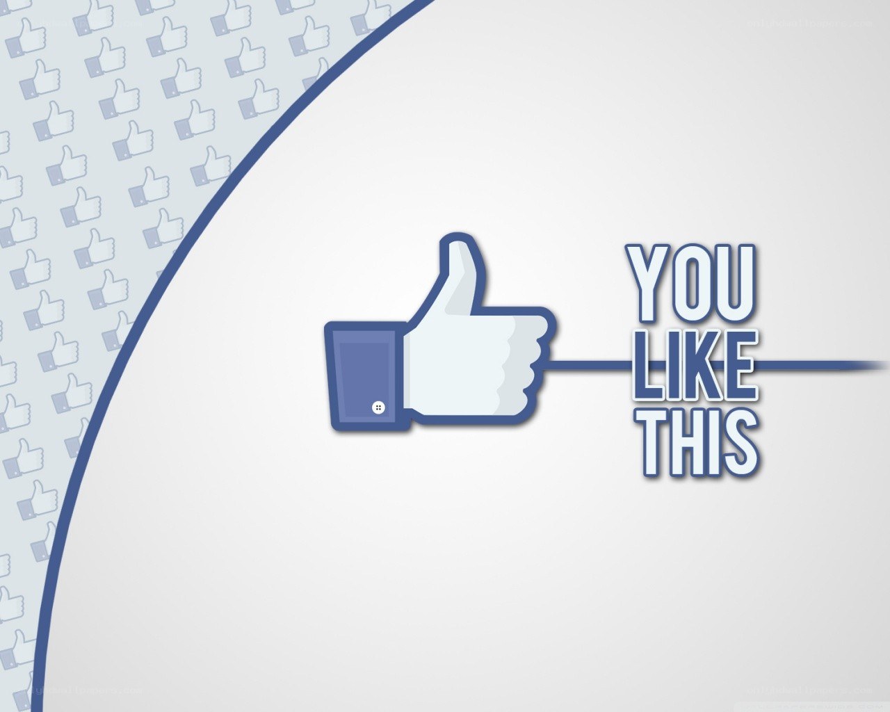 Facebook like icon graphic