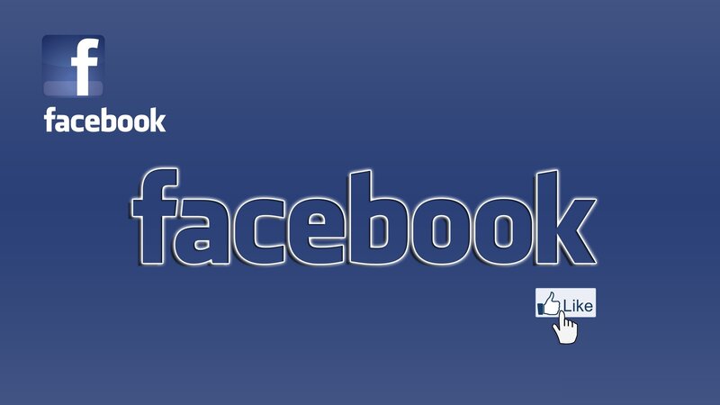 Facebook logo and like button