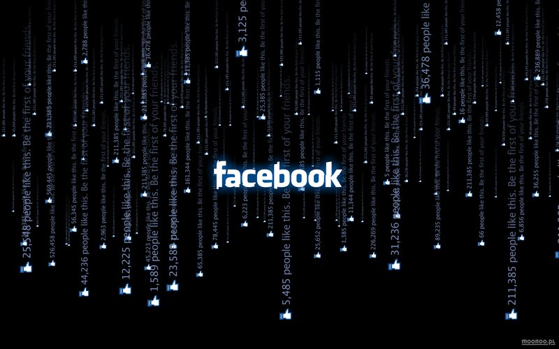 Facebook Logo on Black