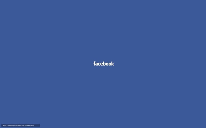Facebook logo on blue background
