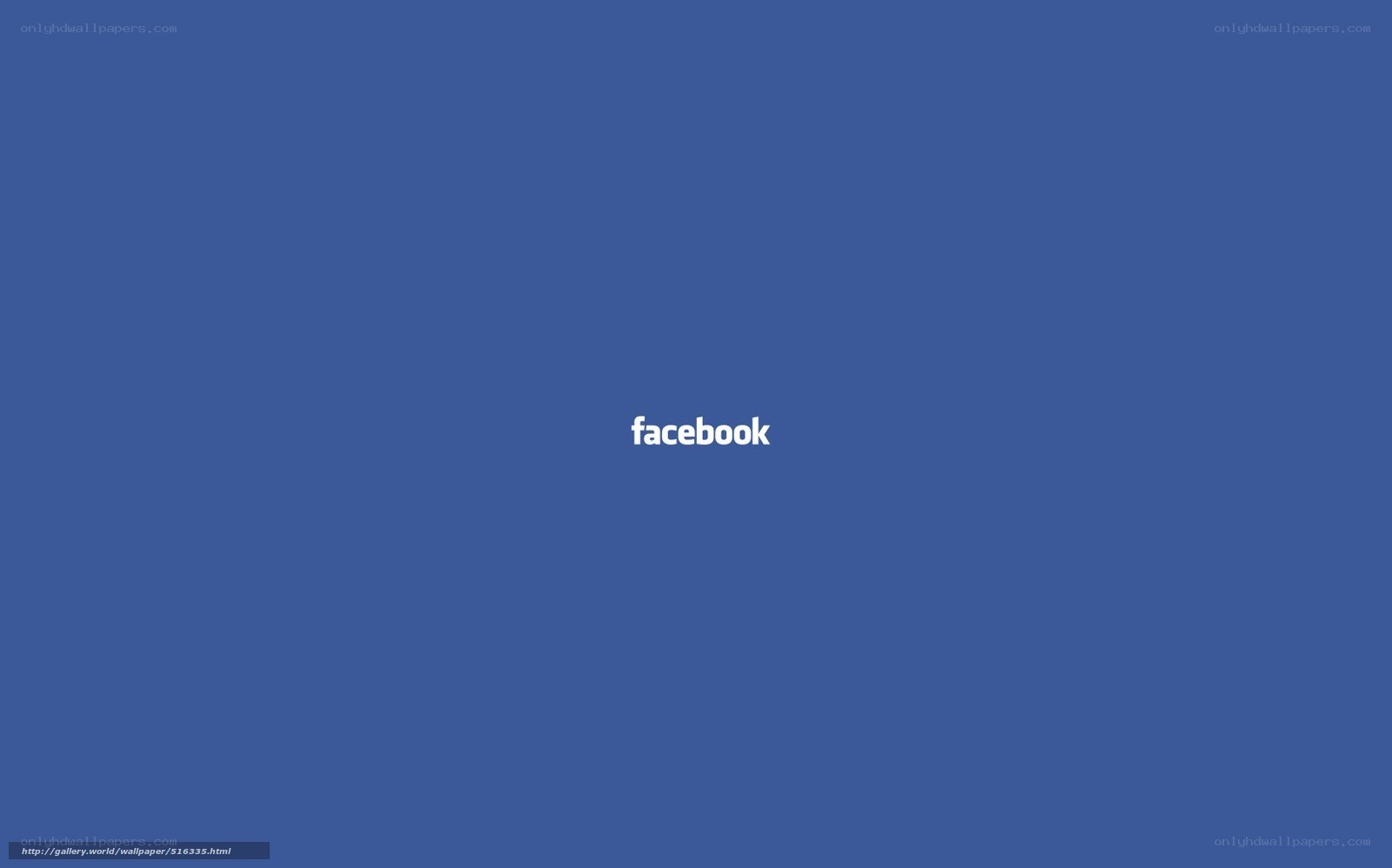 Facebook logo on blue background