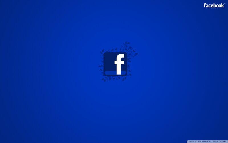 Facebook Logo on Blue — Minimalist