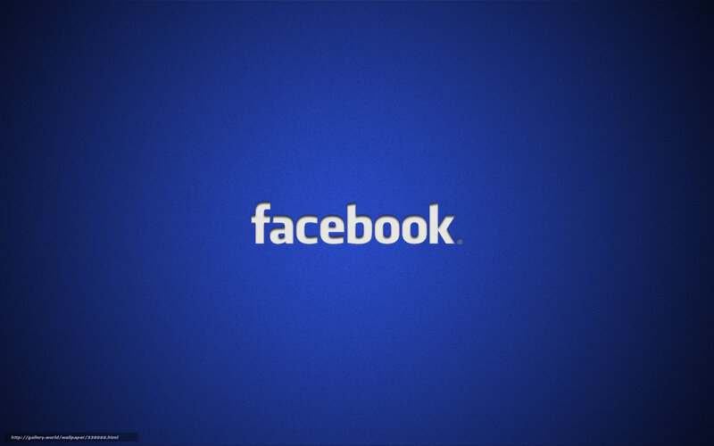Facebook Logo on Blue — Neutral, Minimalist, Text