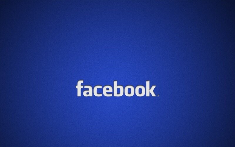 Facebook Logo on Blue — Neutral, Minimalist