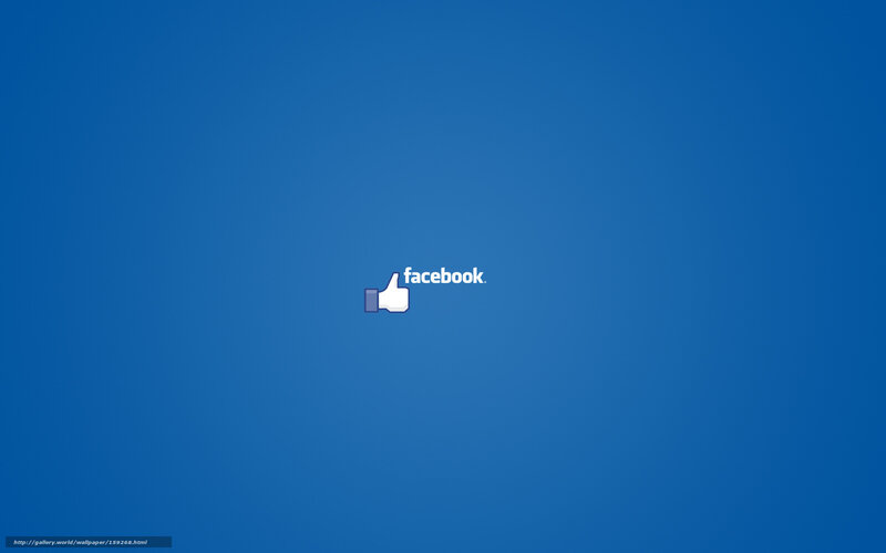 Facebook logo on blue
